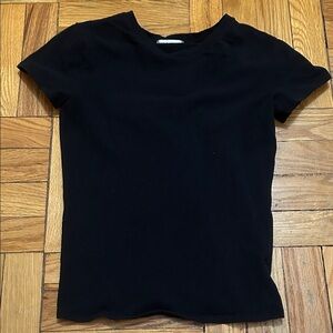 95% COTTON Black Short Sleeve Women's Tee